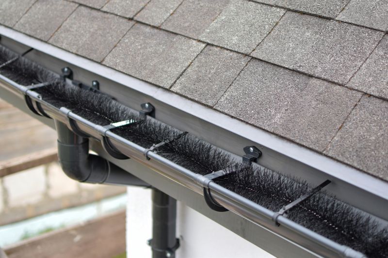 Gutter system with protective guards